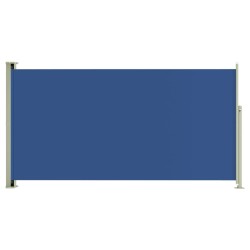 vidaXL Toldo lateral retráctil de jardín azul 160x300 cm