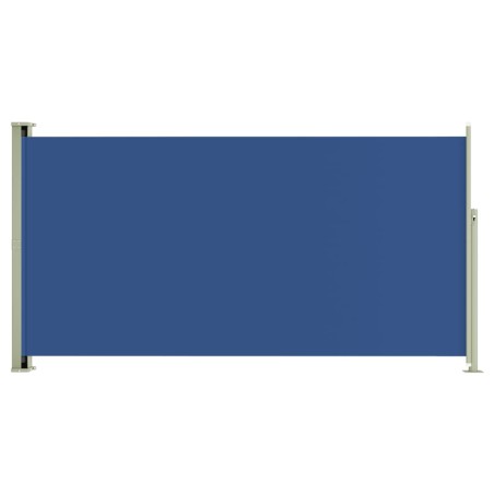 vidaXL Toldo lateral retráctil de jardín azul 160x300 cm