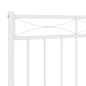 vidaXL Cabecero de metal blanco 80 cm vidaXL Cabecero de metal blanco 80 cm