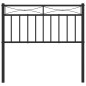 vidaXL Cabecero de metal negro 90 cm