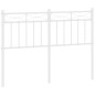 vidaXL Cabecero de metal blanco 120 cm vidaXL Cabecero de metal blanco 120 cm