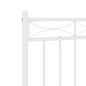 vidaXL Cabecero de metal blanco 120 cm vidaXL Cabecero de metal blanco 120 cm