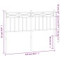 vidaXL Cabecero de metal blanco 120 cm vidaXL Cabecero de metal blanco 120 cm