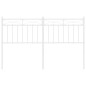 vidaXL Cabecero de metal blanco 140 cm vidaXL Cabecero de metal blanco 140 cm