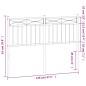 vidaXL Cabecero de metal blanco 140 cm vidaXL Cabecero de metal blanco 140 cm