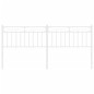 vidaXL Cabecero de metal blanco 200 cm