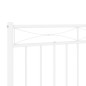 vidaXL Cabecero de metal blanco 200 cm