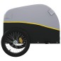 vidaXL Remolque para bicicleta hierro negro y amarillo 45 kg vidaXL Remolque para bicicleta hierro negro y amarillo 45 kg