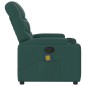 vidaXL Sillón de masaje reclinable de tela verde oscuro vidaXL Sillón de masaje reclinable de tela verde oscuro