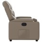 vidaXL Sillón reclinable de cuero sintético color capuchino vidaXL Sillón reclinable de cuero sintético color capuchino
