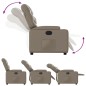 vidaXL Sillón reclinable de cuero sintético color capuchino vidaXL Sillón reclinable de cuero sintético color capuchino