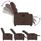 vidaXL Sillón reclinable de cuero sintético marrón vidaXL Sillón reclinable de cuero sintético marrón