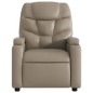 vidaXL Sillón de masaje reclinable cuero sintético color capuchino vidaXL Sillón de masaje reclinable cuero sintético color capuchino