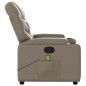 vidaXL Sillón de masaje reclinable cuero sintético color capuchino vidaXL Sillón de masaje reclinable cuero sintético color capuchino