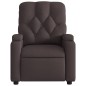 vidaXL Sillón reclinable de tela marrón oscuro vidaXL Sillón reclinable de tela marrón oscuro