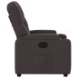 vidaXL Sillón reclinable de tela marrón oscuro vidaXL Sillón reclinable de tela marrón oscuro