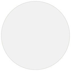 vidaXL Protector de mesa PVC transparente Ø 90 cm 2 mm