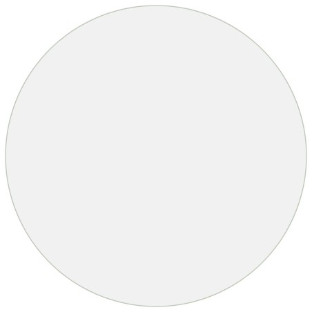 vidaXL Protector de mesa PVC transparente Ø 90 cm 2 mm