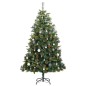 vidaXL Árbol de Navidad artificial con bisagras 300 LED y bolas 210 cm vidaXL Árbol de Navidad artificial con bisagras 300 LED y bolas 210 cm