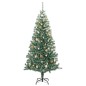 vidaXL Árbol de Navidad artificial con 300 LED bolas y nieve 180 cm vidaXL Árbol de Navidad artificial con 300 LED bolas y nieve 180 cm