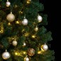 vidaXL Árbol de Navidad artificial con bisagras 300 LED y bolas 240 cm vidaXL Árbol de Navidad artificial con bisagras 300 LED y bolas 240 cm