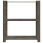 vidaXL Estantería de 3 niveles madera maciza pino gris 80x38x90 cm vidaXL Estantería de 3 niveles madera maciza pino gris 80x38x90 cm