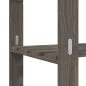 vidaXL Estantería de 3 niveles madera maciza pino gris 80x38x90 cm vidaXL Estantería de 3 niveles madera maciza pino gris 80x38x90 cm
