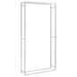 vidaXL Estante para leña acero inoxidable 110x28x214 cm vidaXL Estante para leña acero inoxidable 110x28x214 cm