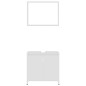vidaXL Conjunto de muebles de baño madera contrachapada blanco vidaXL Conjunto de muebles de baño madera contrachapada blanco