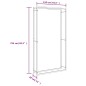 vidaXL Estante para leña acero inoxidable 110x28x214 cm vidaXL Estante para leña acero inoxidable 110x28x214 cm