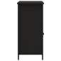 vidaXL Aparador de madera de ingeniería negro 100x35x75 cm vidaXL Aparador de madera de ingeniería negro 100x35x75 cm