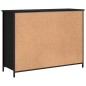 vidaXL Aparador de madera de ingeniería negro 100x35x75 cm vidaXL Aparador de madera de ingeniería negro 100x35x75 cm