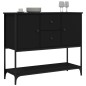 vidaXL Aparador de madera de ingeniería negro 100x36x85 cm vidaXL Aparador de madera de ingeniería negro 100x36x85 cm