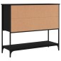 vidaXL Aparador de madera de ingeniería negro 100x36x85 cm vidaXL Aparador de madera de ingeniería negro 100x36x85 cm