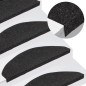 vidaXL Alfombrilla autoadhesiva de escalera 15 uds negra 65x22,5x3,5cm vidaXL Alfombrilla autoadhesiva de escalera 15 uds negra 65x22,5x3,5cm