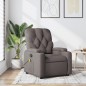 vidaXL Sillón de masaje reclinable de tela gris taupé vidaXL Sillón de masaje reclinable de tela gris taupé