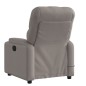 vidaXL Sillón de masaje reclinable de tela gris taupé vidaXL Sillón de masaje reclinable de tela gris taupé