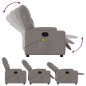 vidaXL Sillón de masaje reclinable de tela gris taupé vidaXL Sillón de masaje reclinable de tela gris taupé
