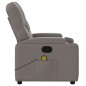 vidaXL Sillón de masaje reclinable de tela gris taupé vidaXL Sillón de masaje reclinable de tela gris taupé