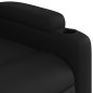 vidaXL Sillón reclinable de cuero sintético negro