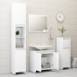 vidaXL Conjunto de muebles de baño madera contrachapada blanco vidaXL Conjunto de muebles de baño madera contrachapada blanco