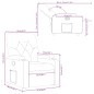 vidaXL Sillón reclinable de cuero sintético negro