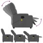 vidaXL Sillón de masaje reclinable de tela gris oscuro vidaXL Sillón de masaje reclinable de tela gris oscuro