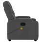 vidaXL Sillón de masaje reclinable de tela gris oscuro vidaXL Sillón de masaje reclinable de tela gris oscuro