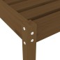 vidaXL Tumbonas con mesa 2 uds madera maciza de pino marrón miel vidaXL Tumbonas con mesa 2 uds madera maciza de pino marrón miel