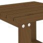 vidaXL Tumbonas con mesa 2 uds madera maciza de pino marrón miel vidaXL Tumbonas con mesa 2 uds madera maciza de pino marrón miel