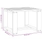vidaXL Tumbonas con mesa 2 uds madera maciza de pino marrón miel vidaXL Tumbonas con mesa 2 uds madera maciza de pino marrón miel