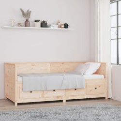 vidaXL Sofá cama madera maciza de pino 80x200 cm