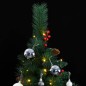 vidaXL Árbol de Navidad artificial con bisagras 300 LED y bolas 240 cm vidaXL Árbol de Navidad artificial con bisagras 300 LED y bolas 240 cm