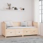 vidaXL Sofá cama madera maciza de pino 80x200 cm vidaXL Sofá cama madera maciza de pino 80x200 cm
